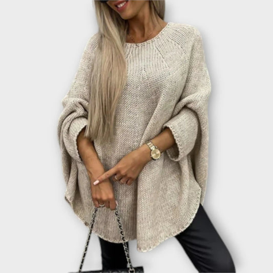 Celeste | Jersey de Punto Elegante con Cuello Redondo para Mujer
