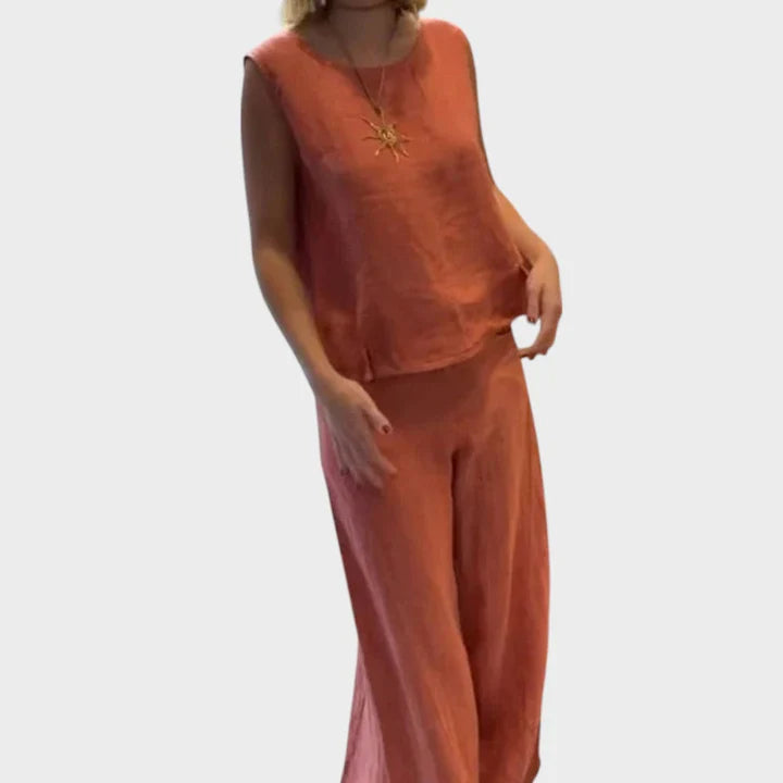 Conjunto Boho de Dos Piezas con Estampado Botánico | Look Veraniego