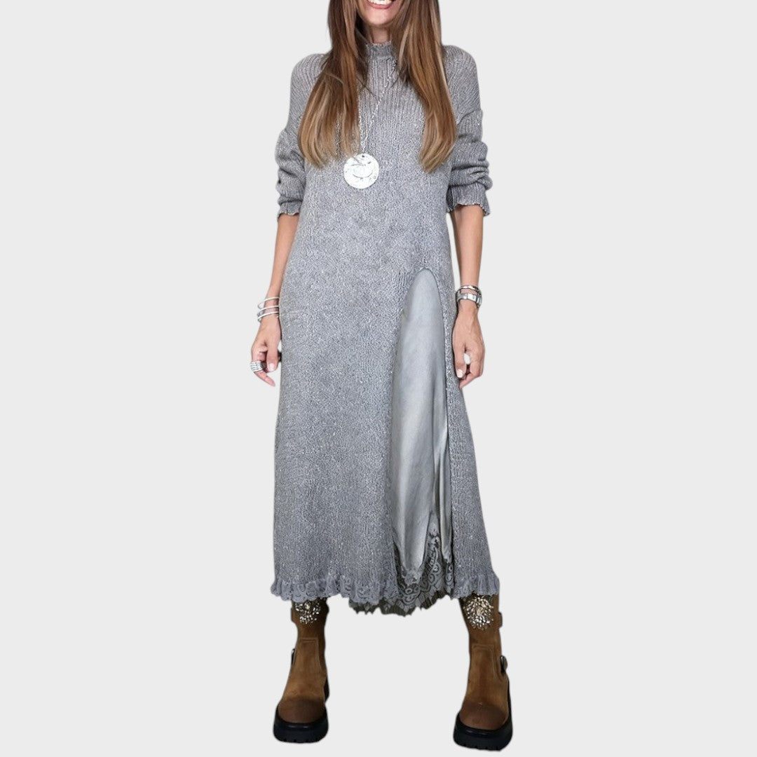 Jov | Conjunto de Jersey y Vestido Estilo Lencería Elegante