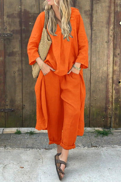 Conjunto elegante y cómodo para mujer, versátil y moderno para uso diario