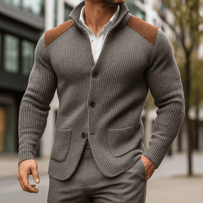 Sven | Chaleco de Punto con Estilo Moderno para Hombre de Otoño