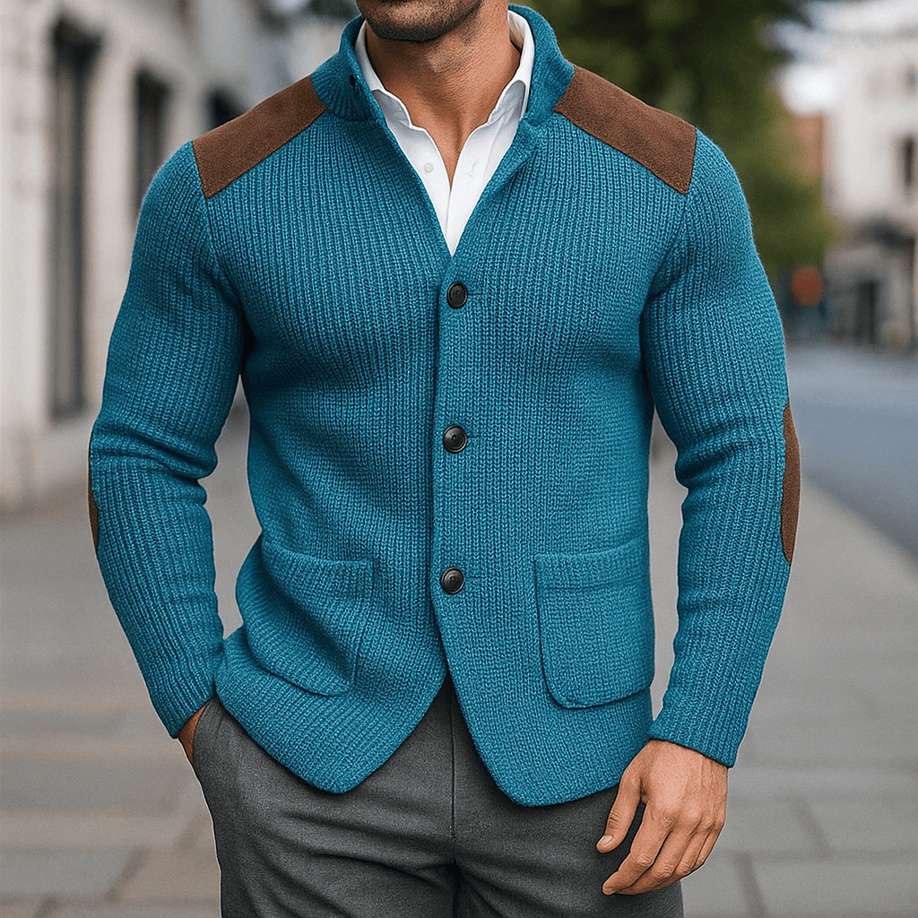 Sven | Chaleco de Punto con Estilo Moderno para Hombre de Otoño