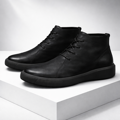 Zapatos elegantes de cuero para hombre con acabado refinado y estilo atemporal, ideales para looks formales