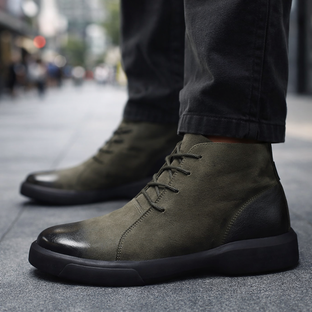 Zapatos elegantes de cuero para hombre con acabado refinado y estilo atemporal, ideales para looks formales