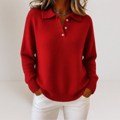 Olivia | Jersey de Punto Suave con Cuello para Mujer