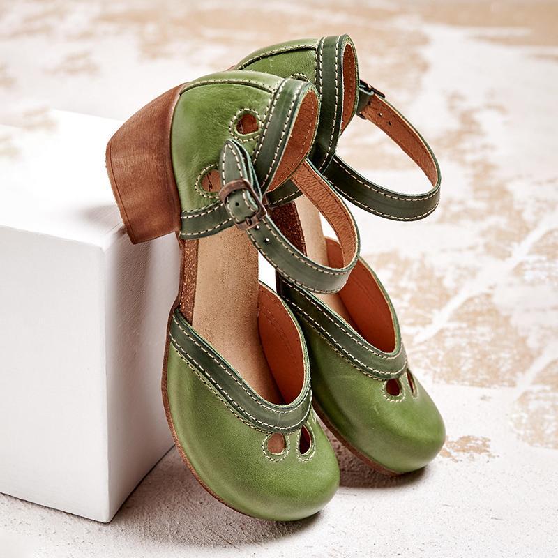 Sandalias planas ortopedicas de tacon bajo para mujer - comodidad maxima