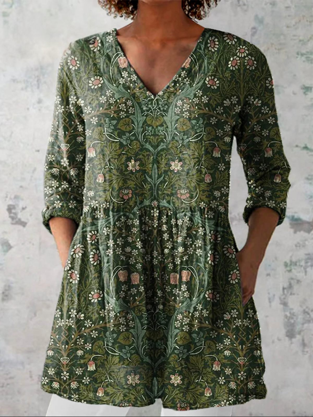 Skye | Blusa Larga con Estampado Expressivo para Mujer