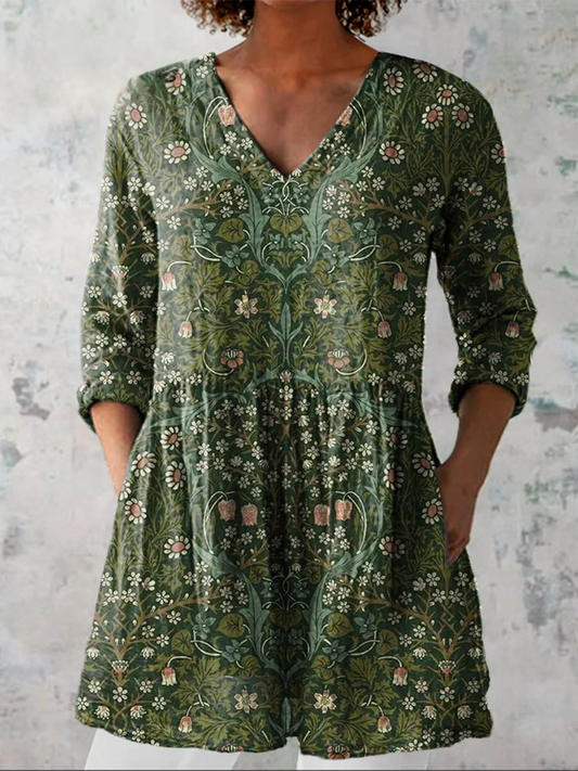 Skye | Blusa Larga con Estampado Expressivo para Mujer