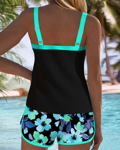 Conjunto de tankini elegante de dos piezas