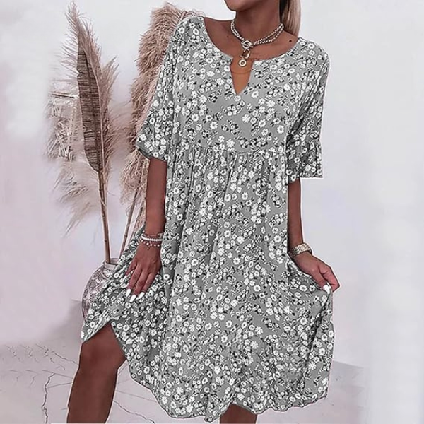 Vestido estilizado para mujer, versátil y confortable para trabajo o celebración