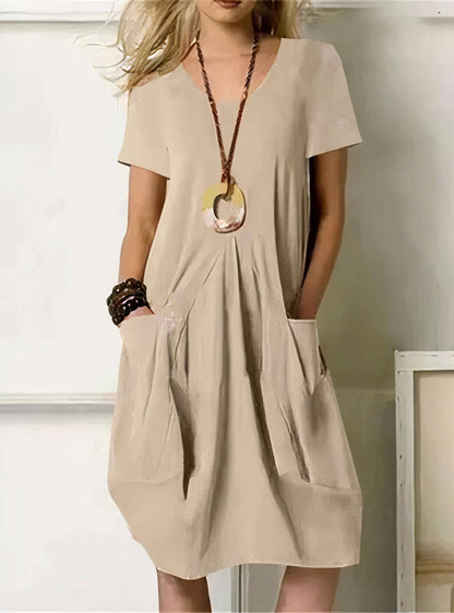 Vestido Fluido de Estilo Casual