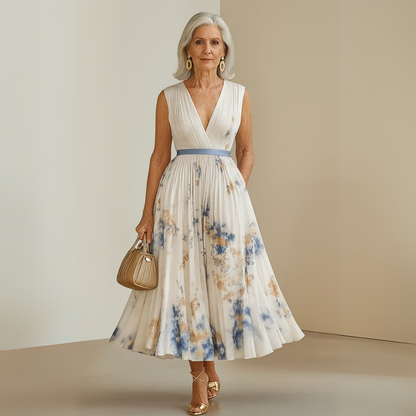 Vestido Maxi Sin Mangas Fluido Para Mujer - Perfecto Para Verano