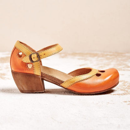 Sandalias planas ortopedicas de tacon bajo para mujer - comodidad maxima