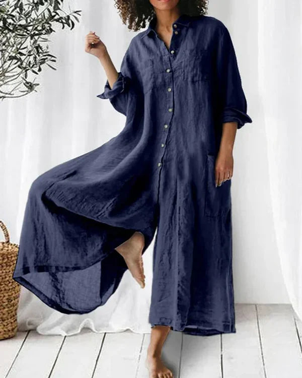 Mono camisero ancho de estilo relajado