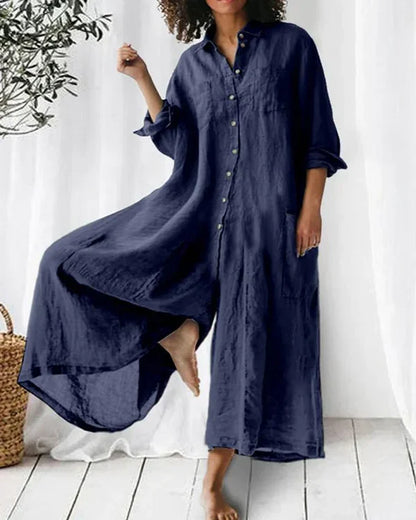 Mono camisero ancho de estilo relajado