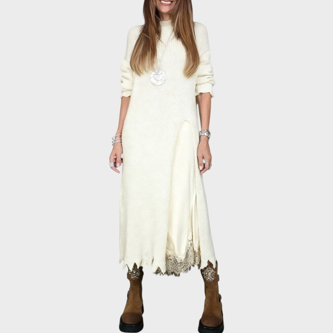 Jov | Conjunto de Jersey y Vestido Estilo Lencería Elegante