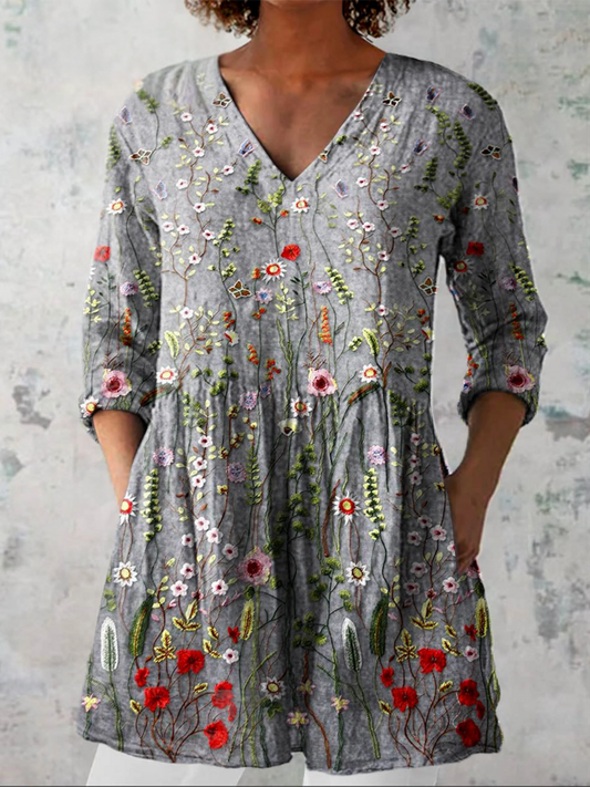 Sloane | Blusa Larga con Estampado Expressivo para Mujer