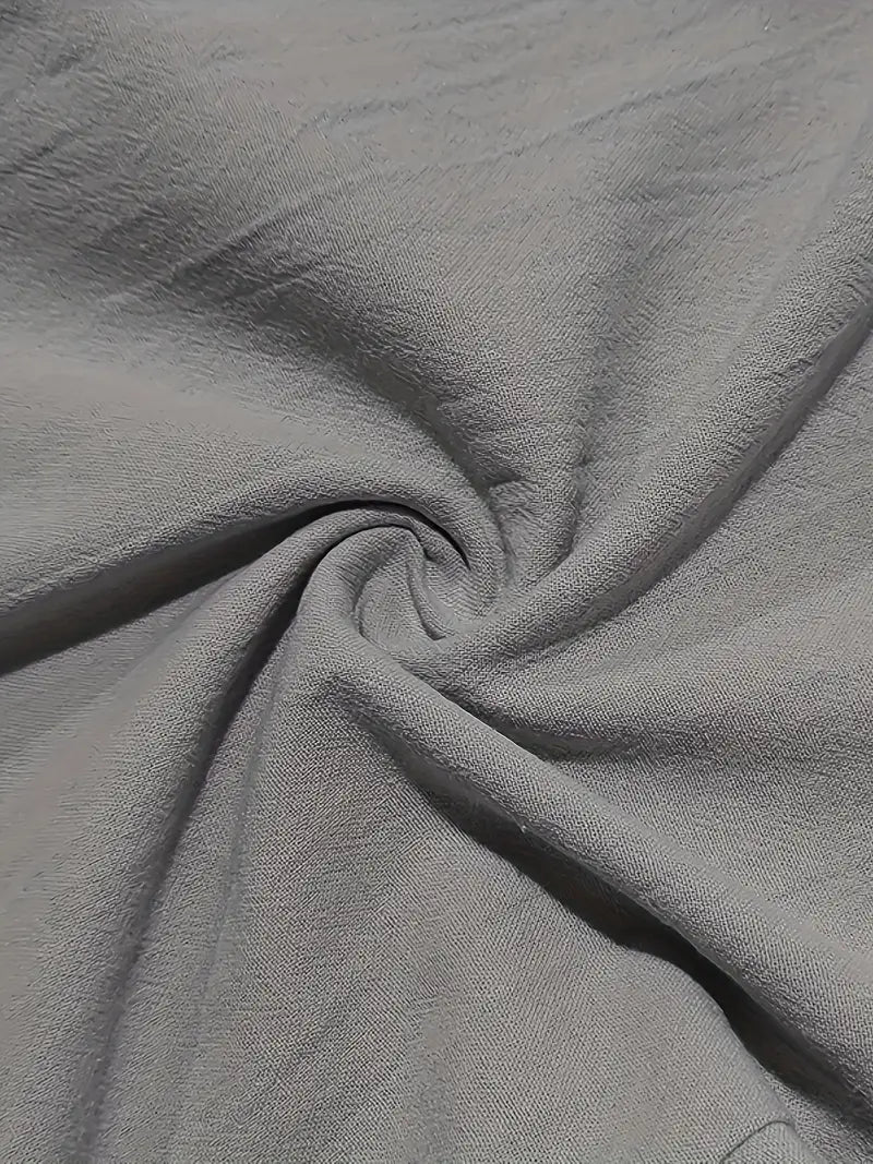 Pantalones anchos de lino con cordón para mujer, ligeros y transpirables para verano o viaje