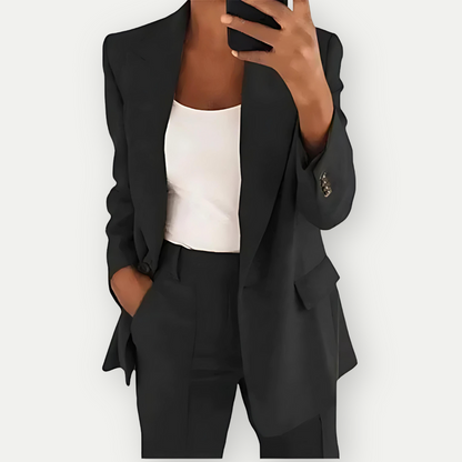 Nadia | Conjunto de Blazer y Chaleco Entallado para Mujer de Oficina