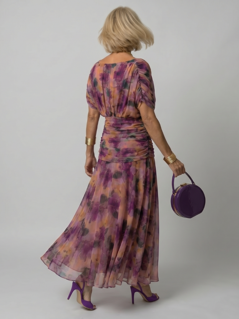 Vestido Off Shoulder Midi Fluido | Estilo Elegante para Mujer