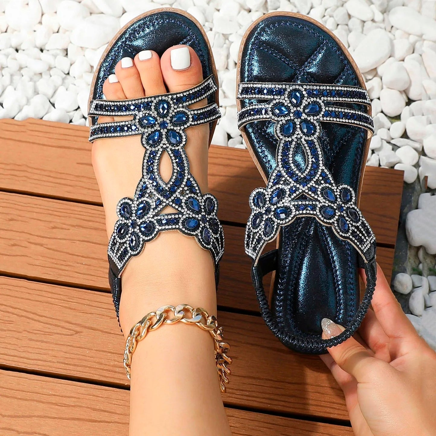 Zapatillas Florales De Verano Para Mujer - Frescas Y Cómodas