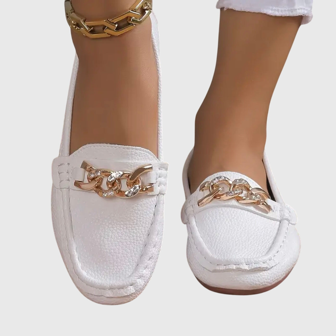 Loafers ortopédicos femeninos con plantilla acolchada y suela antideslizante, versátiles y confortables para caminar
