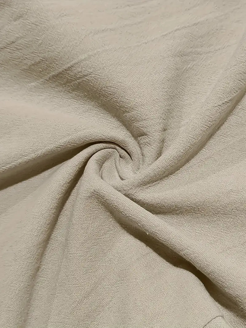 Pantalones anchos de lino con cordón para hombre - fresco y elegante