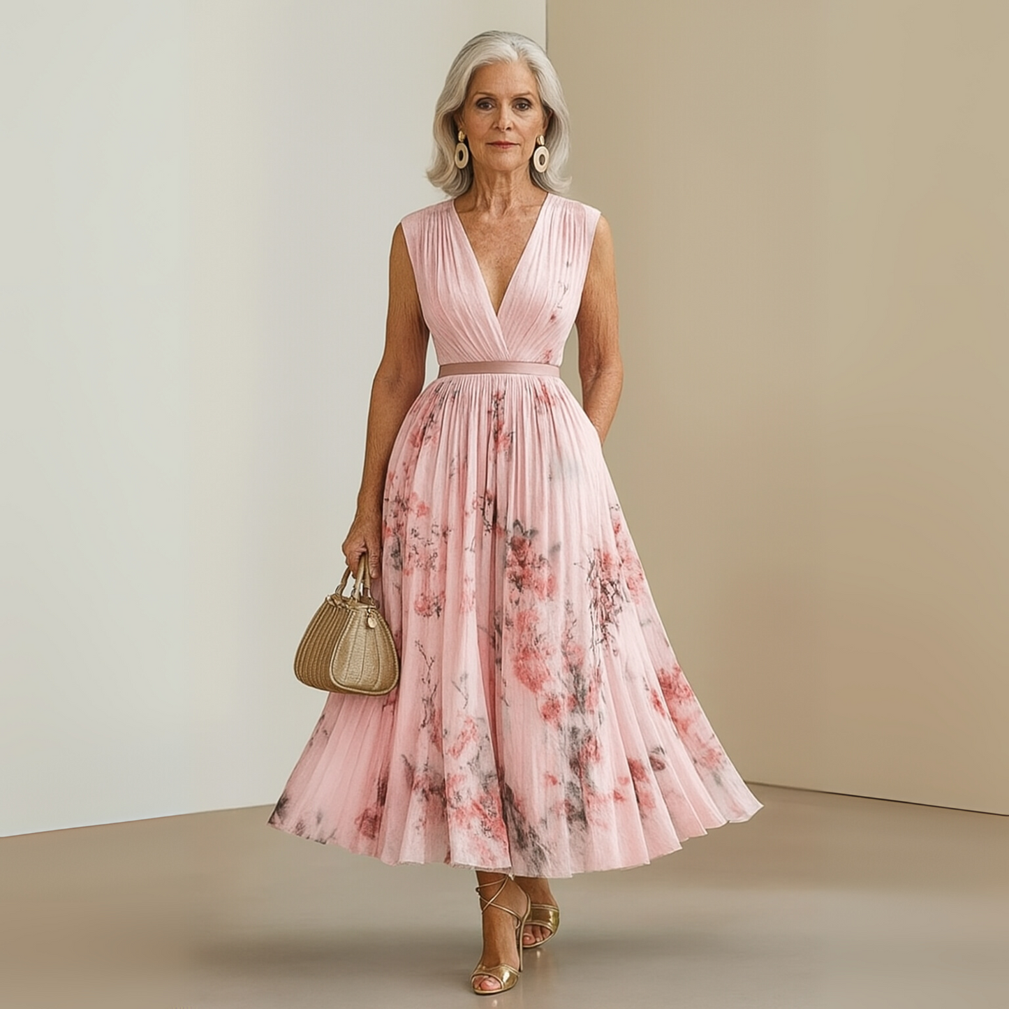 Vestido Maxi Sin Mangas Fluido Para Mujer - Perfecto Para Verano