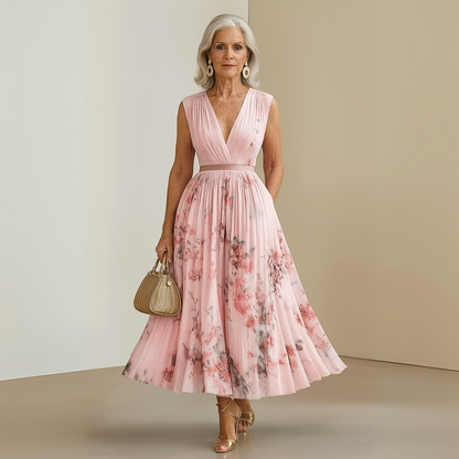Vestido Maxi Sin Mangas Fluido Para Mujer - Perfecto Para Verano