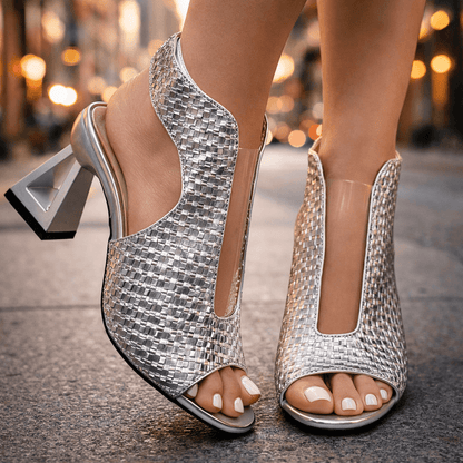 Tacones Escultóricos Elegantes Para Mujer - Estilo Y Elegancia