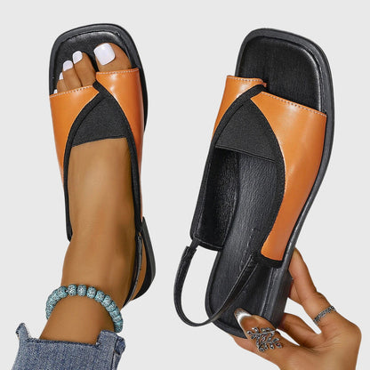 Sandalias ortopédicas con tiras elegantes y plantilla ergonómica para mujer, cómodas y ligeras para verano o uso diario
