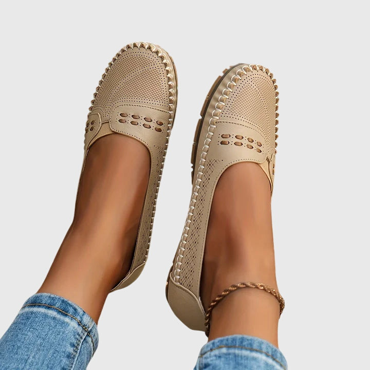 Zapatos ortopédicos tipo mocasín con plantilla ergonómica y suela flexible para mujer, cómodos y versátiles para uso diario o trabajo