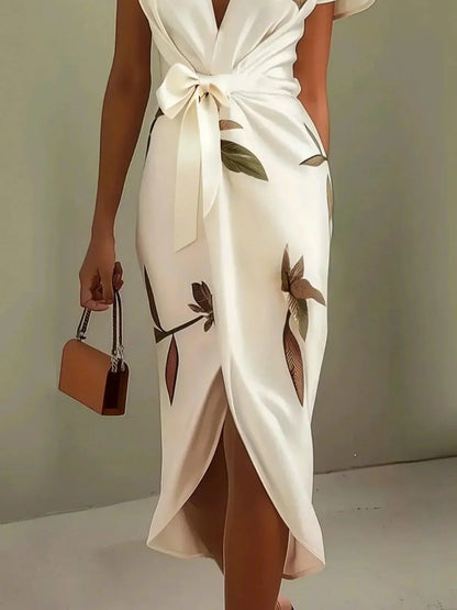 Vestido Envolvente Elegante Para Mujer - Estilo Chic