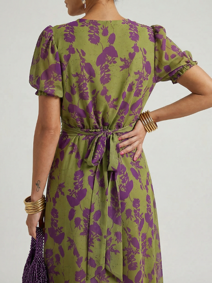 Vestido Midi Floral Relajado | Estilo Casual para Mujer