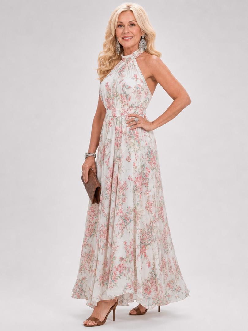 Vestido Midi Falda Floral Fluida | Estilo Elegante para Mujer