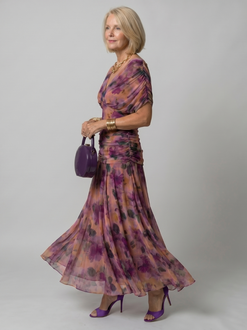 Vestido Off Shoulder Midi Fluido | Estilo Elegante para Mujer