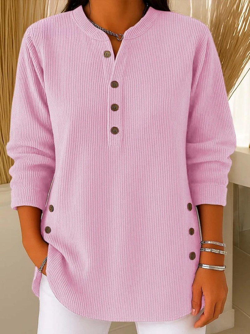 Túnica estilo para mujer en color rosa empolvado, cómoda y elegante para uso diario