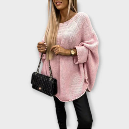 Celeste | Jersey de Punto Elegante con Cuello Redondo para Mujer