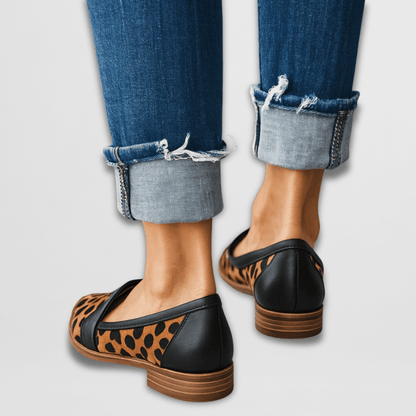 Mocasines ortopédicos de ante suave con plantilla ergonómica y suela flexible para mujer