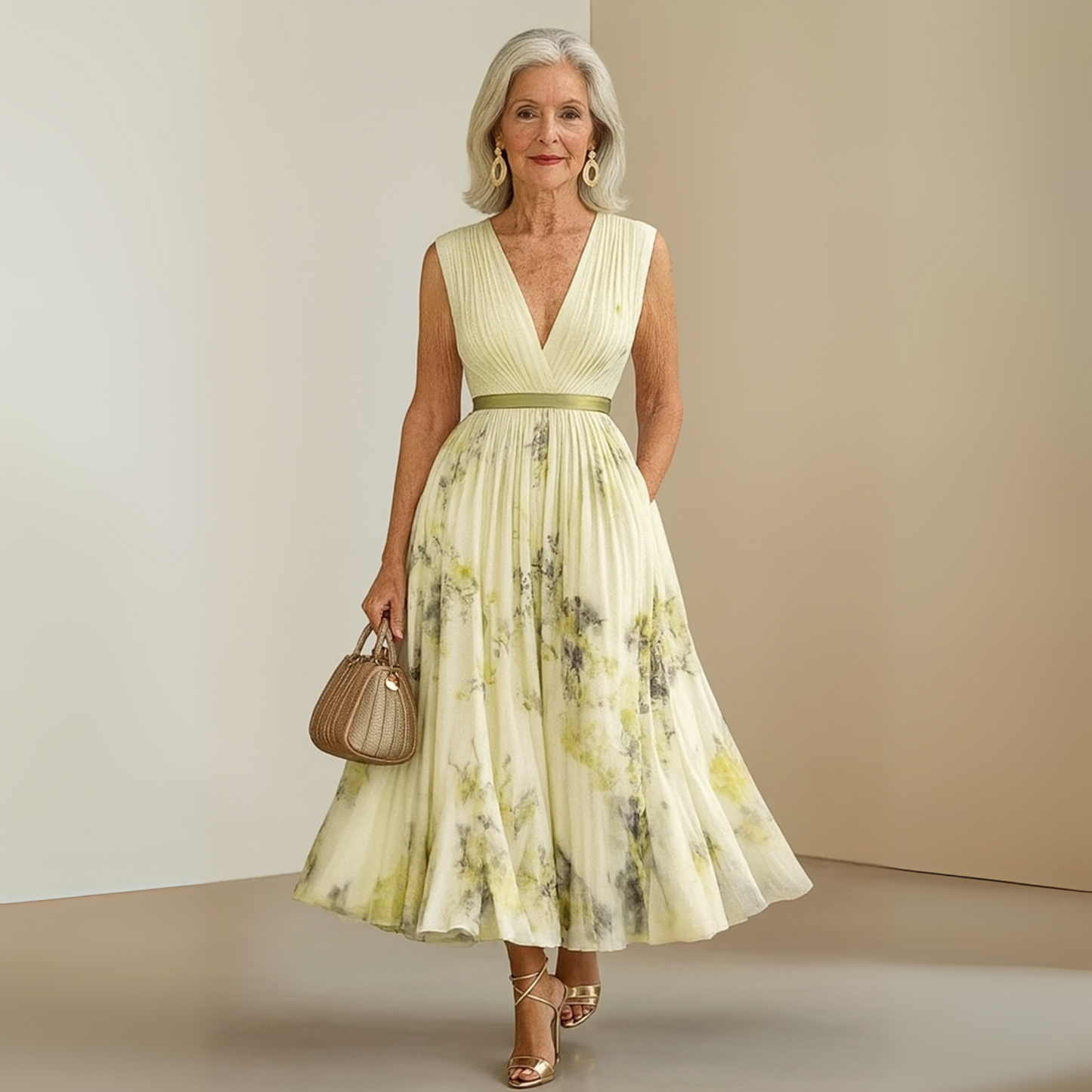 Vestido Maxi Sin Mangas Fluido Para Mujer - Perfecto Para Verano