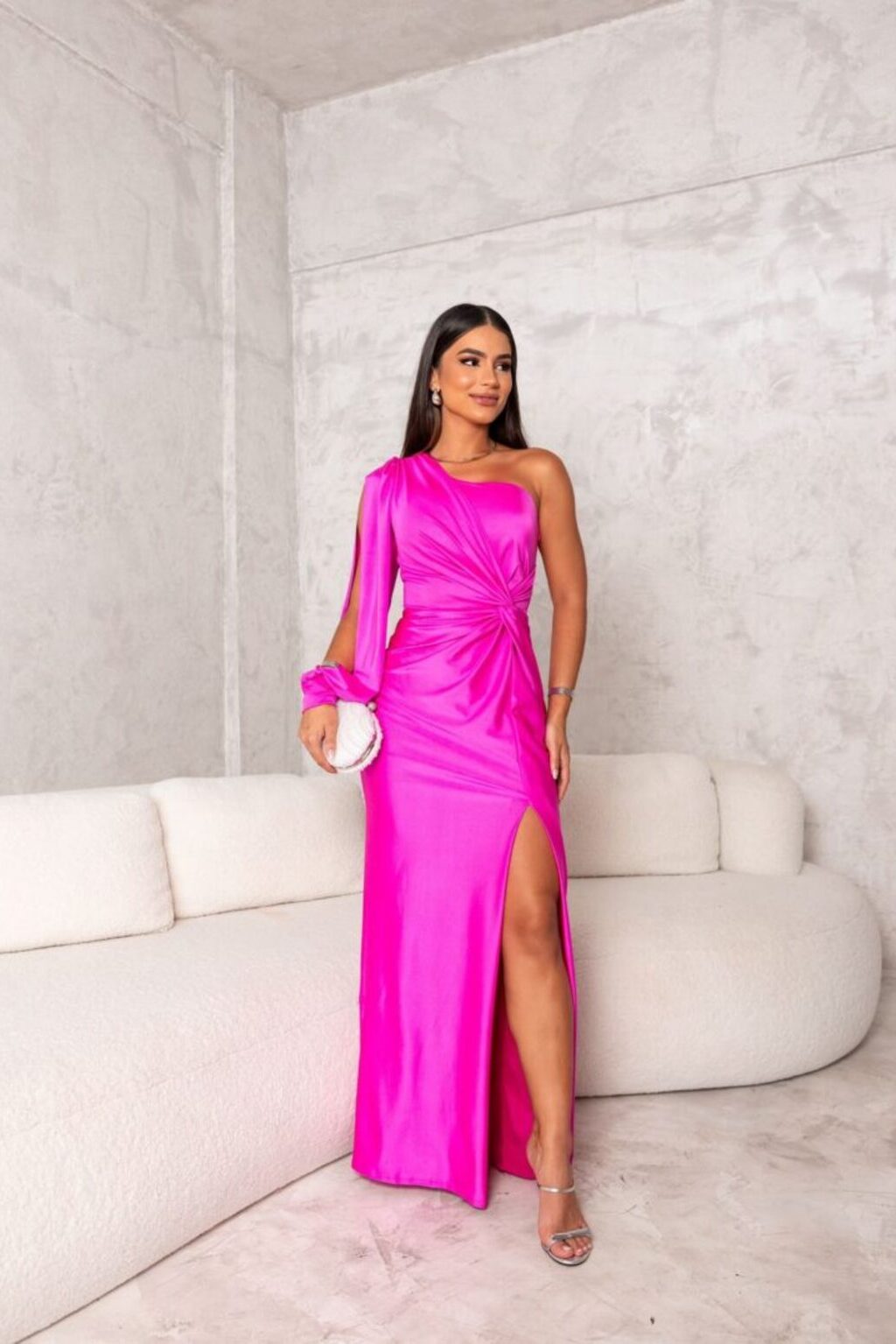 Vestido de silueta elegante para mujer, ligero y sofisticado para fiesta