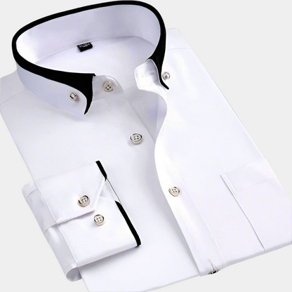 Camisa hombre formal manga larga elegante y versátil casual