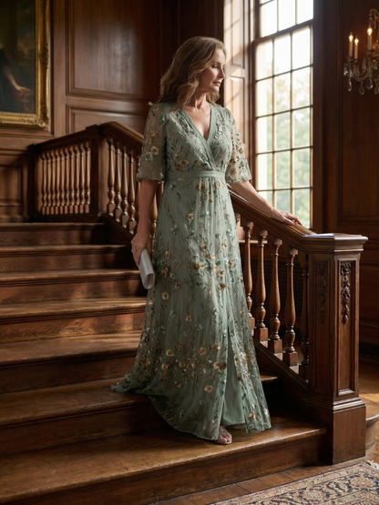 Vestido Maxi con Estampado Floral y Corte Fluido | Estilo Boho Elegante