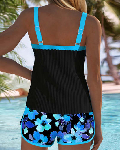 Conjunto de tankini elegante de dos piezas