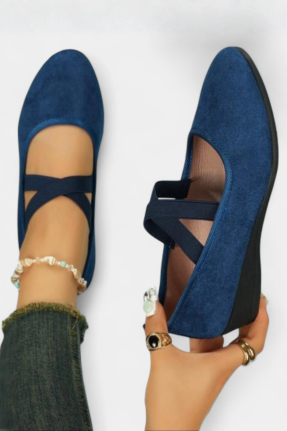 Zapatos casuales elegantes y cómodos para mujer, chic y versátiles