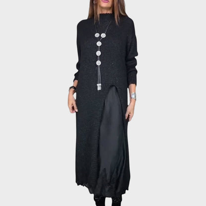 Jov | Conjunto de Jersey y Vestido Estilo Lencería Elegante