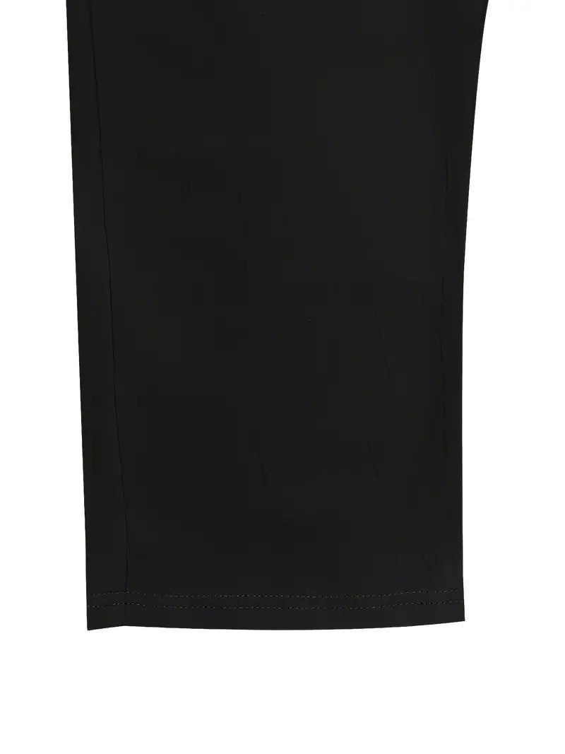 Pantalones anchos de lino con cordón para mujer, ligeros y transpirables para verano o viaje