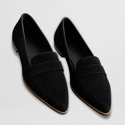 Mocasines ortopédicos de ante suave con plantilla ergonómica y suela flexible para mujer