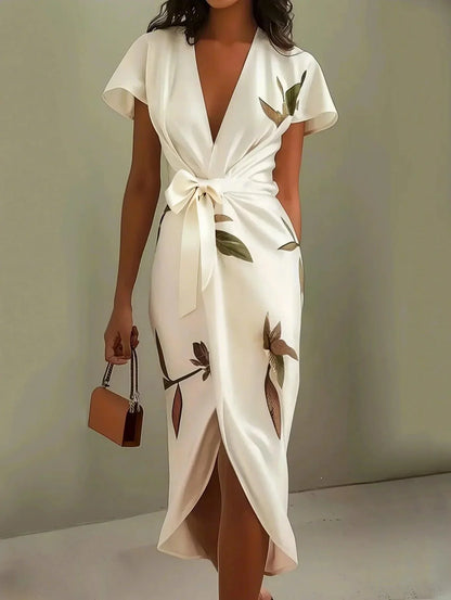 Vestido Envolvente Elegante Para Mujer - Estilo Chic