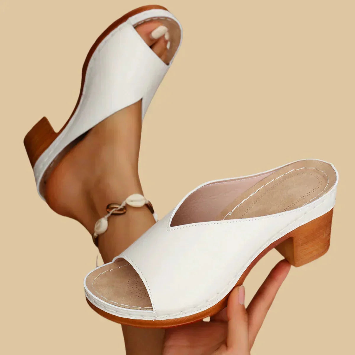 Sandalias Ortopédicas De Tacon Grueso Para Mujer - Comodidad Y Estilo